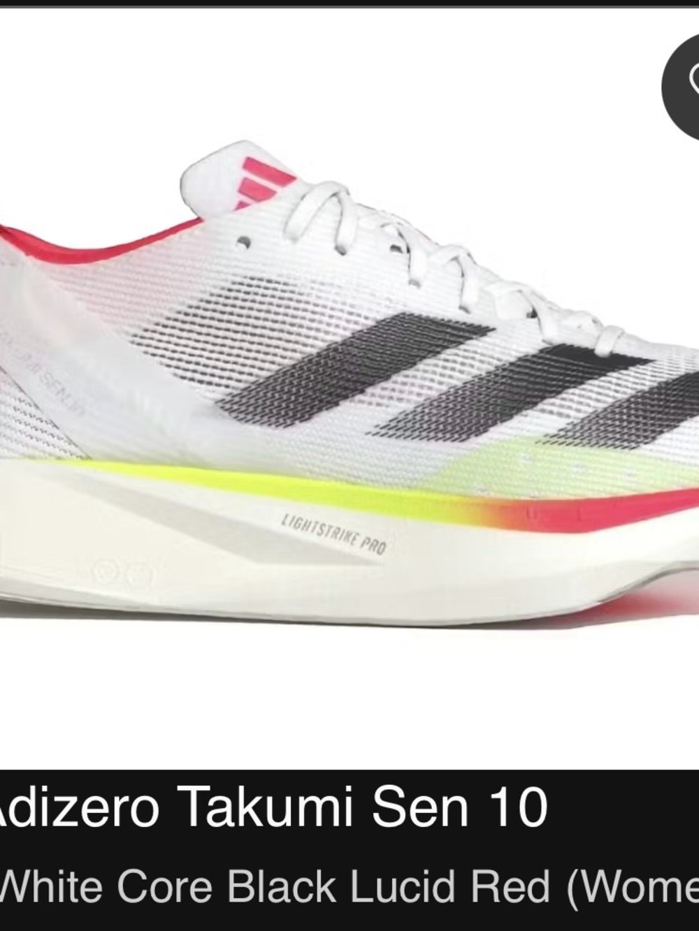 Adizero Takumi Sen 10 women’s 8